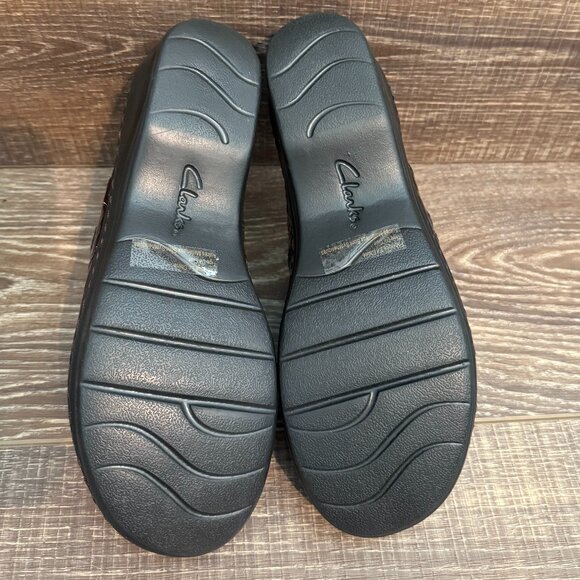 Clarks Bendables Leather Slip-On Clog - Size 6 - Picture 13 of 16